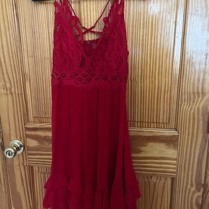 Free People Red Dress